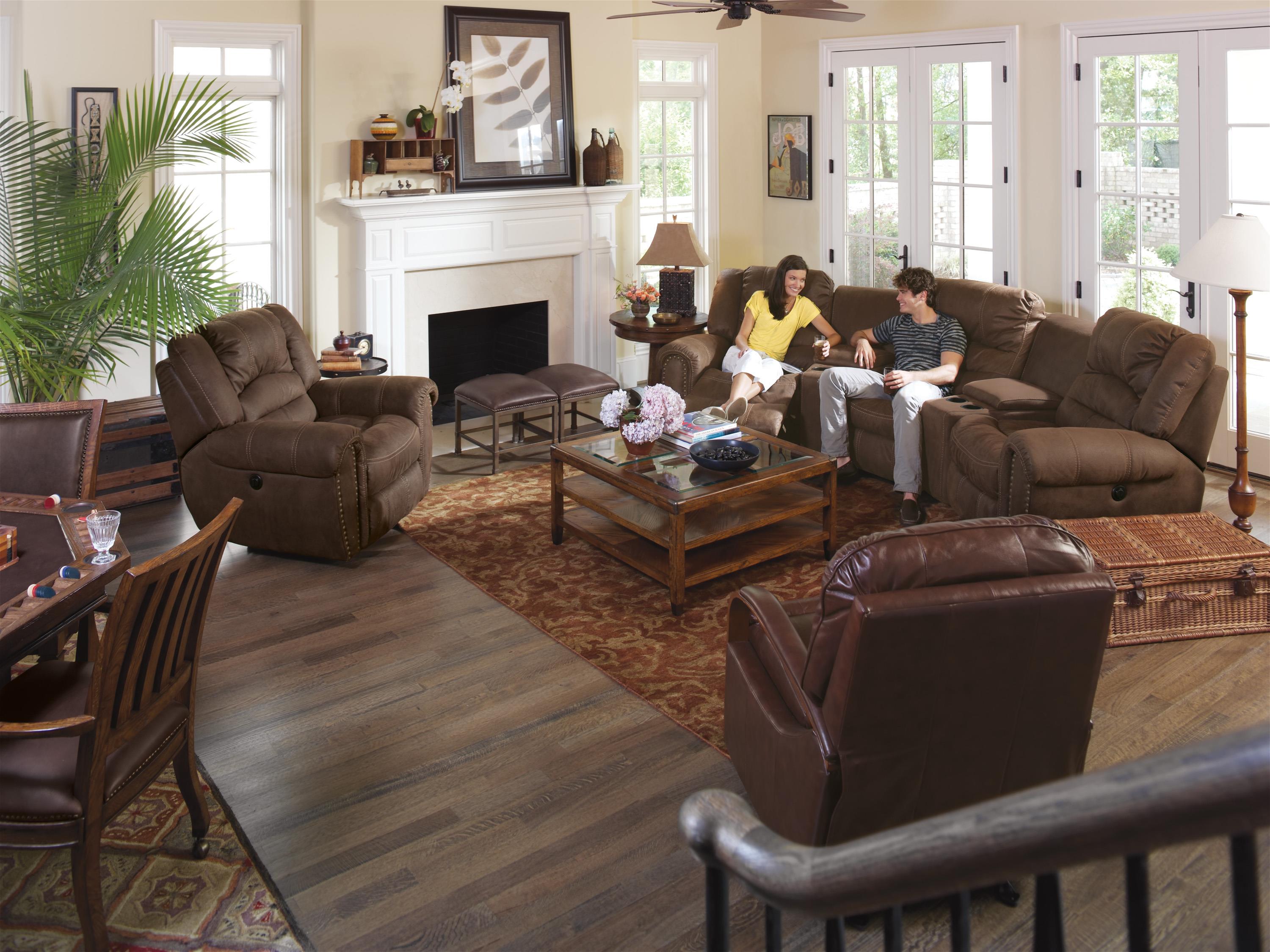 Flexsteel Latitudes New Town Curved Reclining Sectional Sofa with